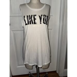 NEW‎ Spiritual Gangster Like You Palm Fill White Tank Size L